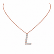 1.35 CTW Lab Grown Diamond Initial Pendants in 14K & 18K Gold | P01455