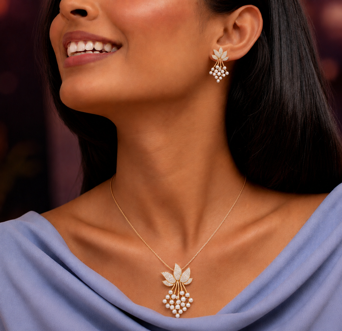2.65 CTW Lab Grown Diamond Pendant Sets in 14K & 18K Gold | PS0259