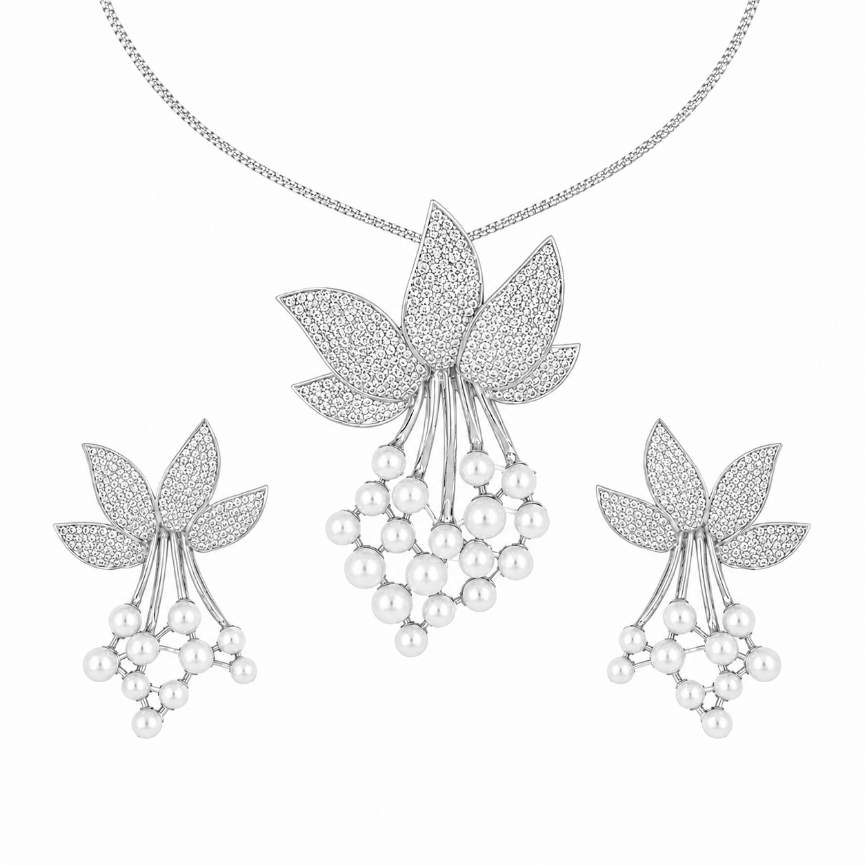 2.65 CTW Lab Grown Diamond Pendant Sets in 14K & 18K Gold | PS0259