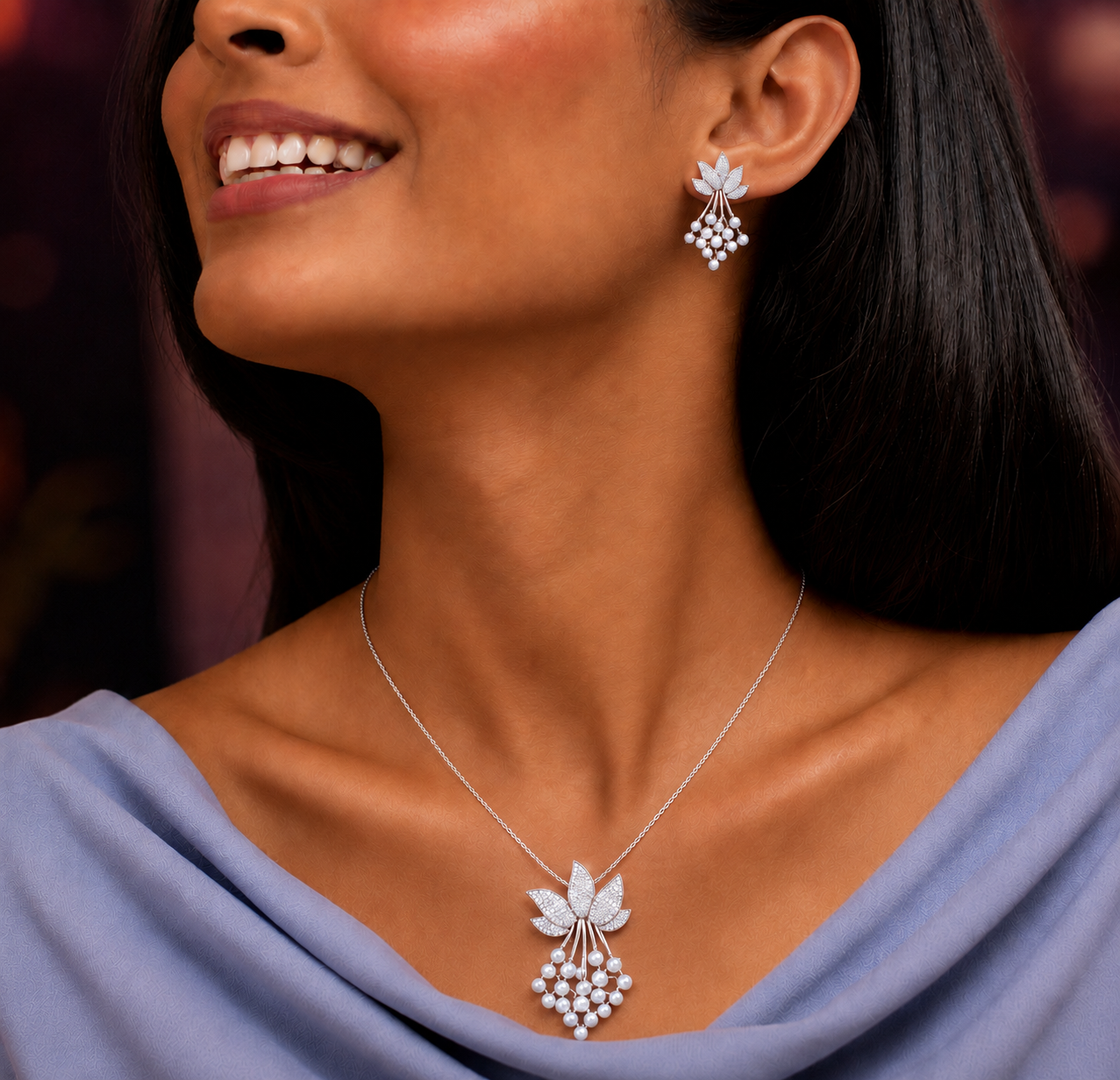 2.65 CTW Lab Grown Diamond Pendant Sets in 14K & 18K Gold | PS0259