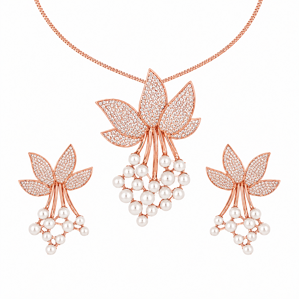 2.65 CTW Lab Grown Diamond Pendant Sets in 14K & 18K Gold | PS0259