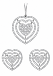 2.05 TCW Lab Grown Diamond Pendant Sets in 14K & 18K Gold | PS0261