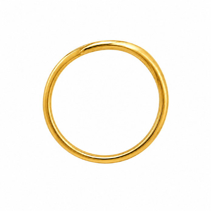 R00871 - 0.15 TCW Diamond Studded Gold Daily Were Rings