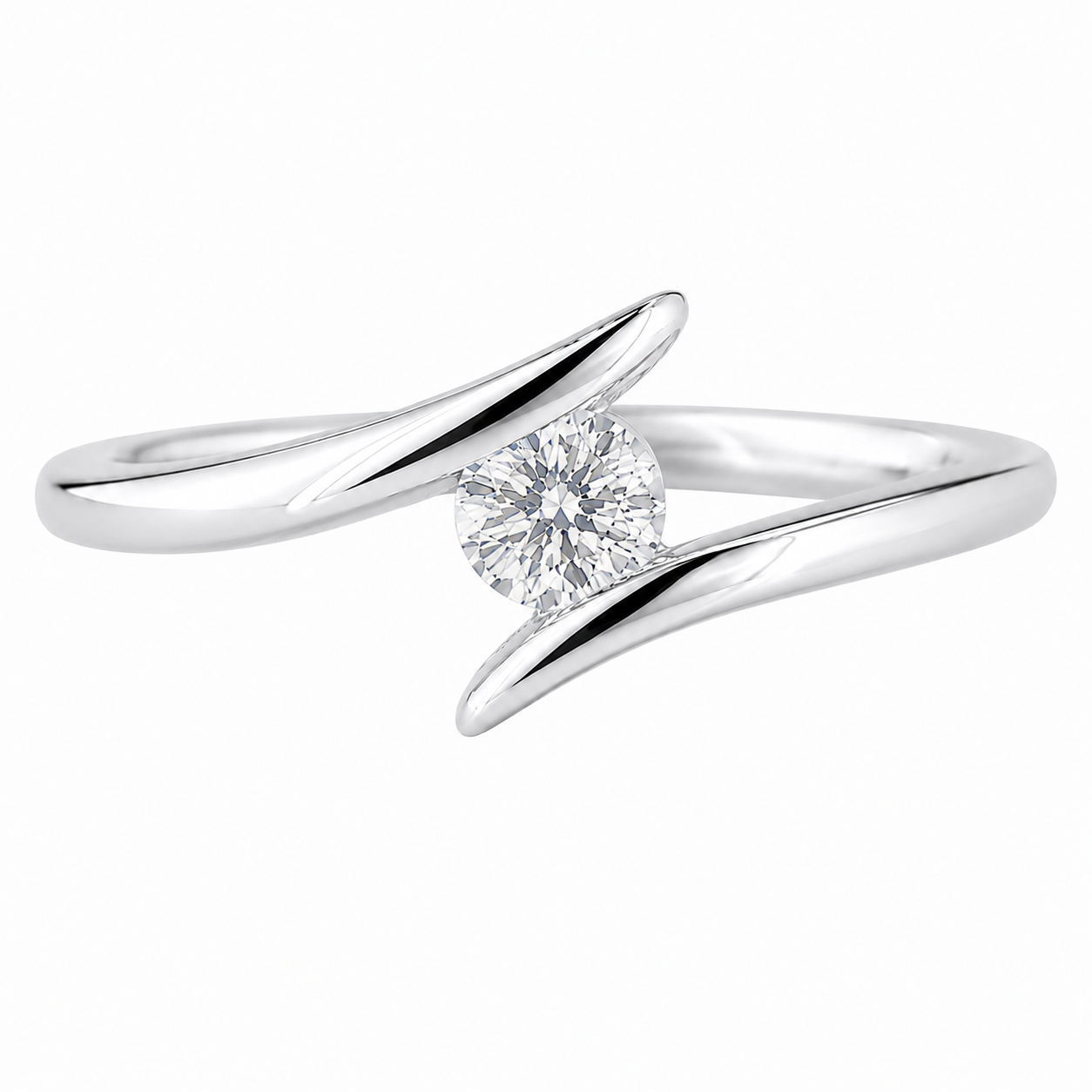 R00871 - 0.15 TCW Diamond Studded Gold Daily Were Rings