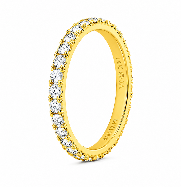 1.90 CTW Lab Grown Diamond Eternity Ring in 10K, 14K & 18K Gold | R01177