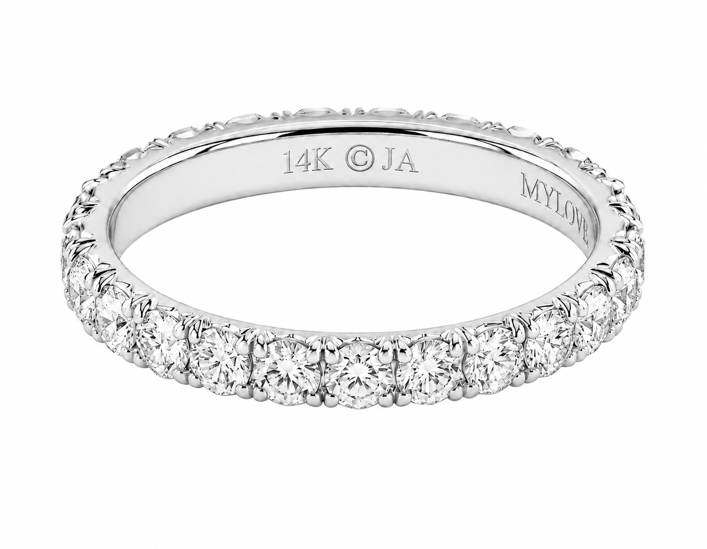 1.90 CTW Lab Grown Diamond Eternity Ring in 10K, 14K & 18K Gold | R01177