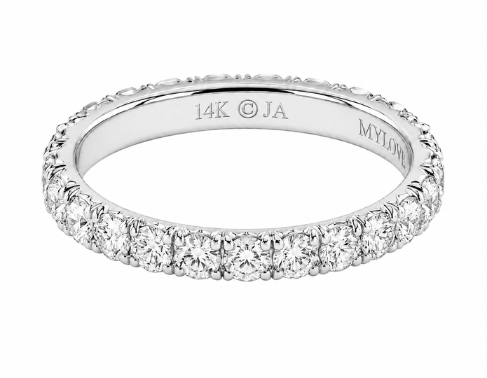 1.90 CTW Lab Grown Diamond Eternity Ring in 10K, 14K & 18K Gold | R01177