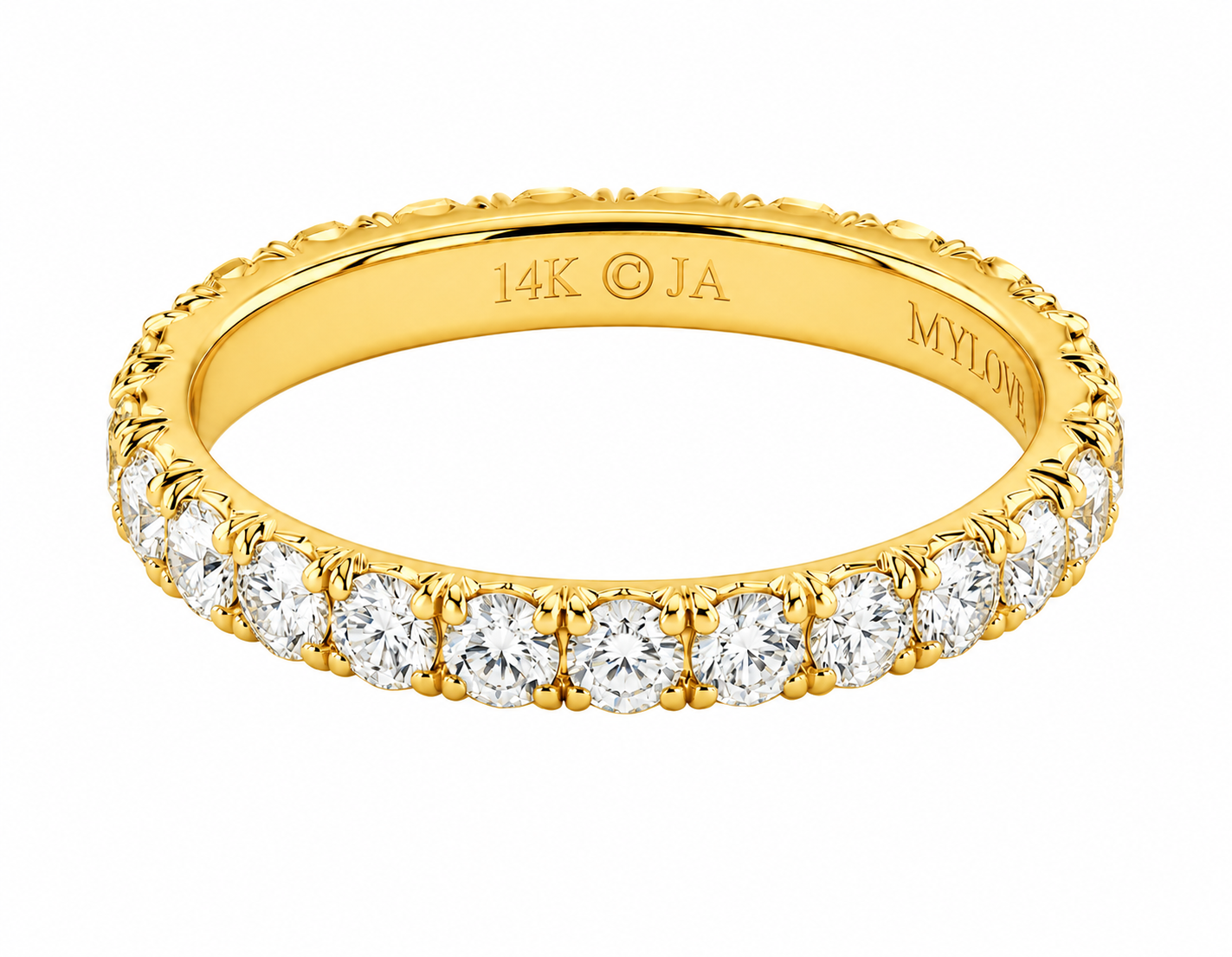 1.90 CTW Lab Grown Diamond Eternity Ring in 10K, 14K & 18K Gold | R01177