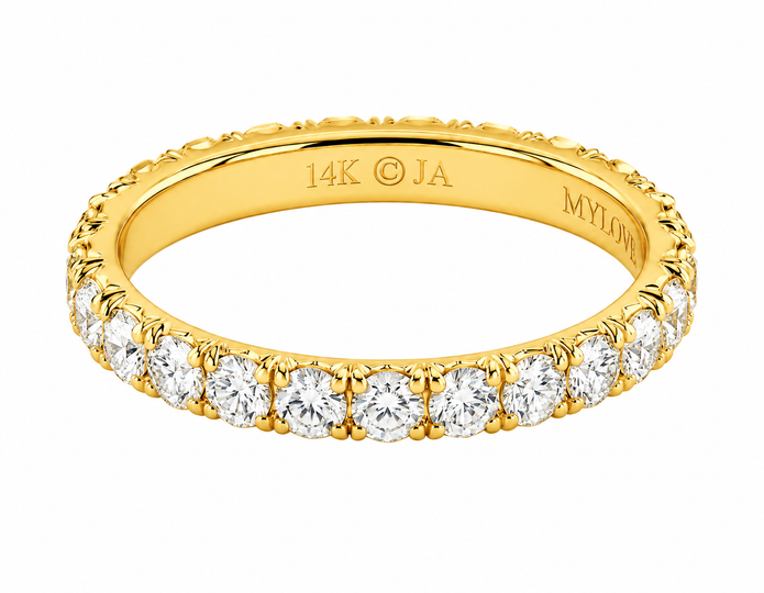1.90 CTW Lab Grown Diamond Eternity Ring in 10K, 14K & 18K Gold | R01177