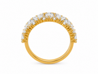 R03050 - 1.05 TCW Diamond Studded Gold Daily Were Rings