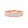 R03050 - 1.05 TCW Diamond Studded Gold Daily Were Rings