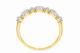 R03053 - 0.50 TCW Diamond Studded Gold Daily Were Rings