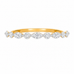 R03053 - 0.50 TCW Diamond Studded Gold Daily Were Rings