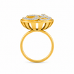 R03120 - 0.25 TCW Diamond Studded Gold Daily Were Rings
