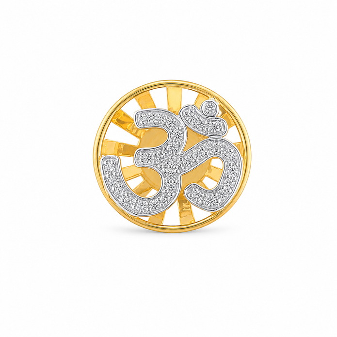 R03120 - 0.25 TCW Diamond Studded Gold Daily Were Rings