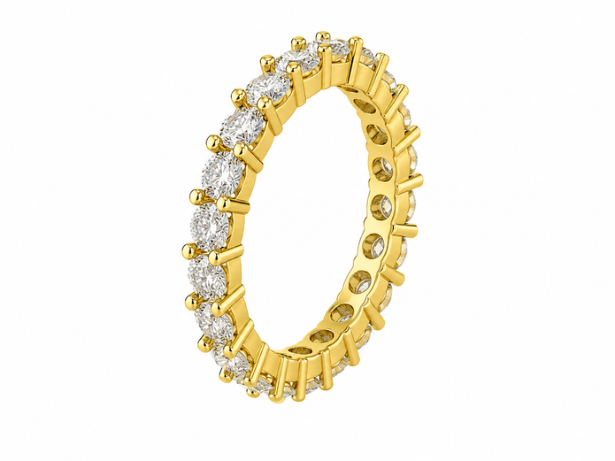 1.85 CTW Lab Grown Diamond Eternity Ring in 10K, 14K & 18K Gold | R03126