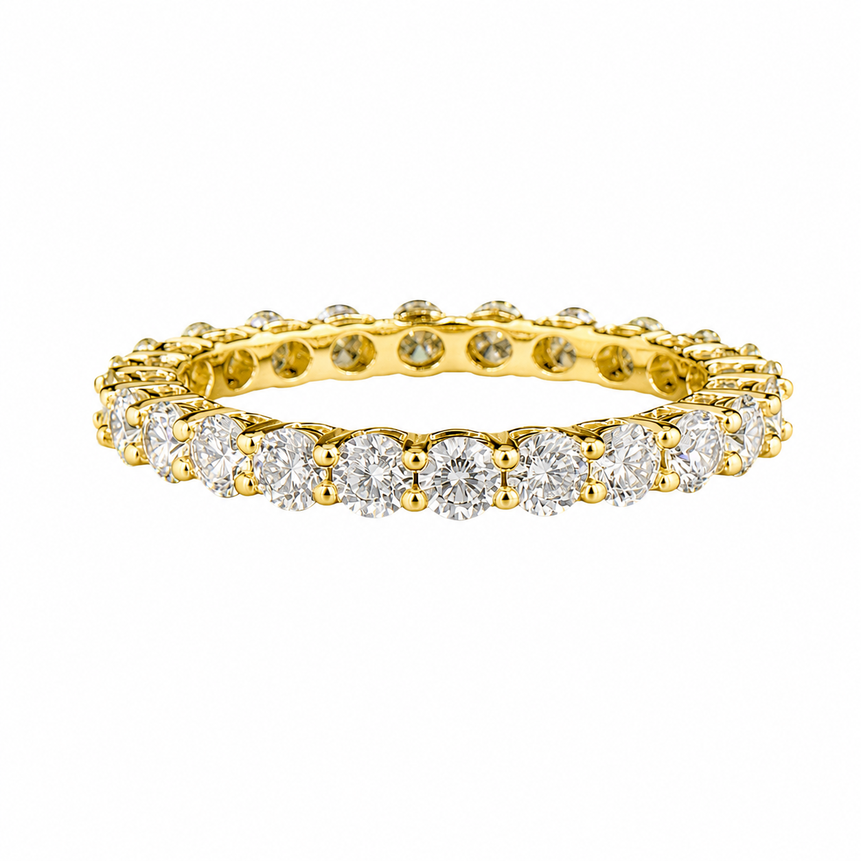 1.85 CTW Lab Grown Diamond Eternity Ring in 10K, 14K & 18K Gold | R03126