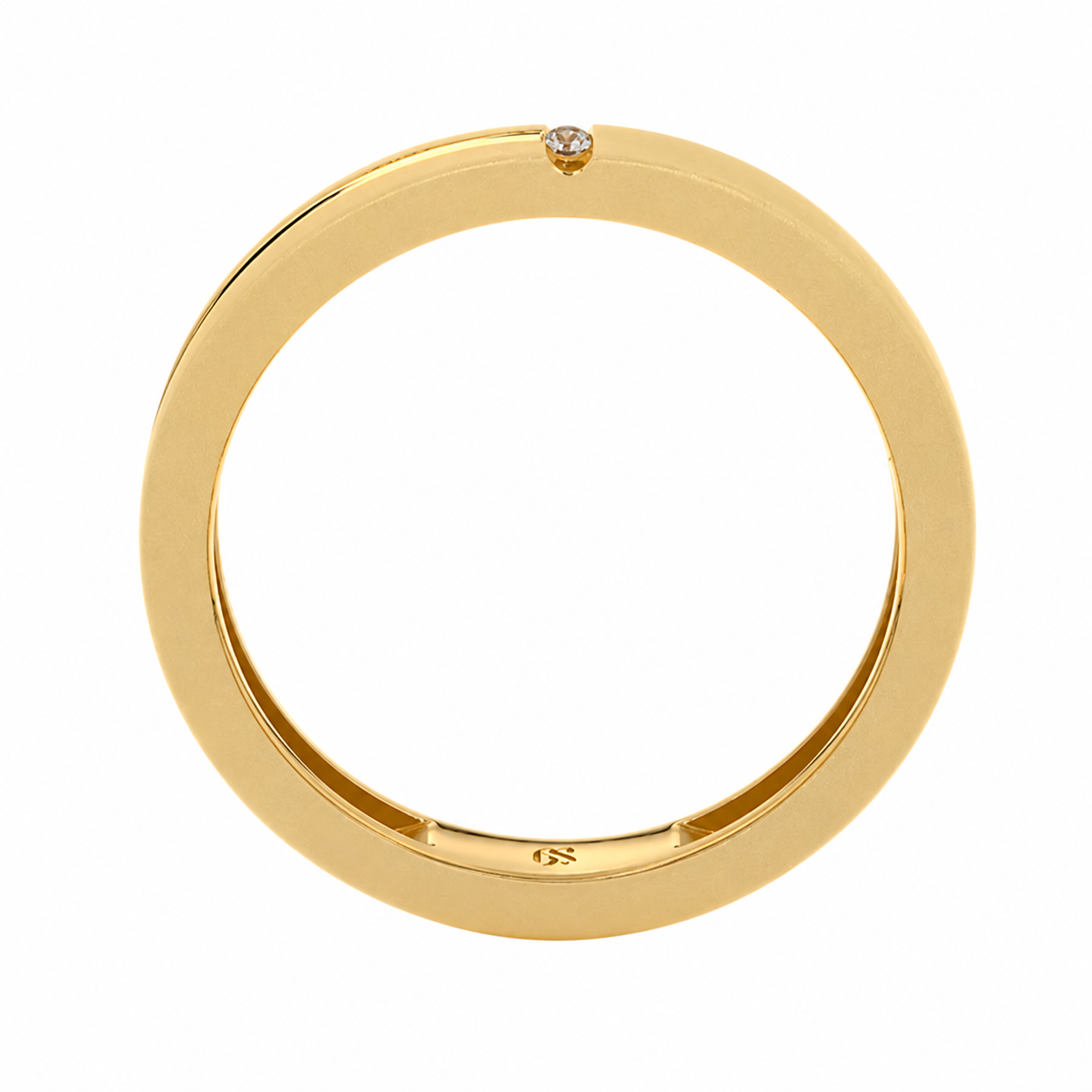 0.05 CTW Lab Grown Diamond Studded in 10K, 14K & 18K Gold Wedding Bands | R03135