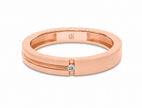 0.05 CTW Lab Grown Diamond Studded in 10K, 14K & 18K Gold Wedding Bands | R03135