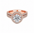 R03143 - 1.30 TCW Diamond Studded Gold Engagement Rings