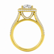 R03143 - 1.30 TCW Diamond Studded Gold Engagement Rings