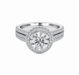 R03143 - 1.30 TCW Diamond Studded Gold Engagement Rings
