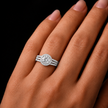 R03143 - 1.30 TCW Diamond Studded Gold Engagement Rings