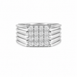 1.00 CTW Lab Grown Diamond Studded in 10K, 14K & 18K Gold Men’s Rings | R03165