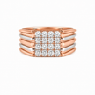 1.00 CTW Lab Grown Diamond Studded in 10K, 14K & 18K Gold Men’s Rings | R03165