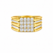 1.00 CTW Lab Grown Diamond Studded in 10K, 14K & 18K Gold Men’s Rings | R03165