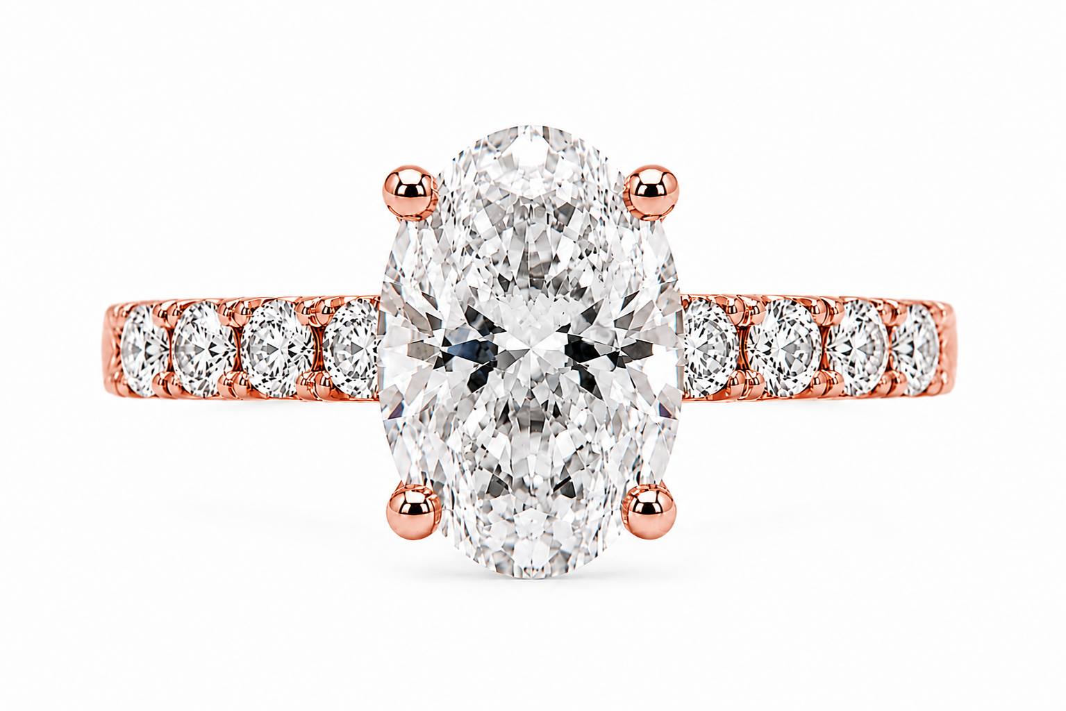R03166 - 1.55 CTW Diamond Studded Gold Engagement Rings