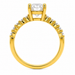 R03166 - 1.55 CTW Diamond Studded Gold Engagement Rings