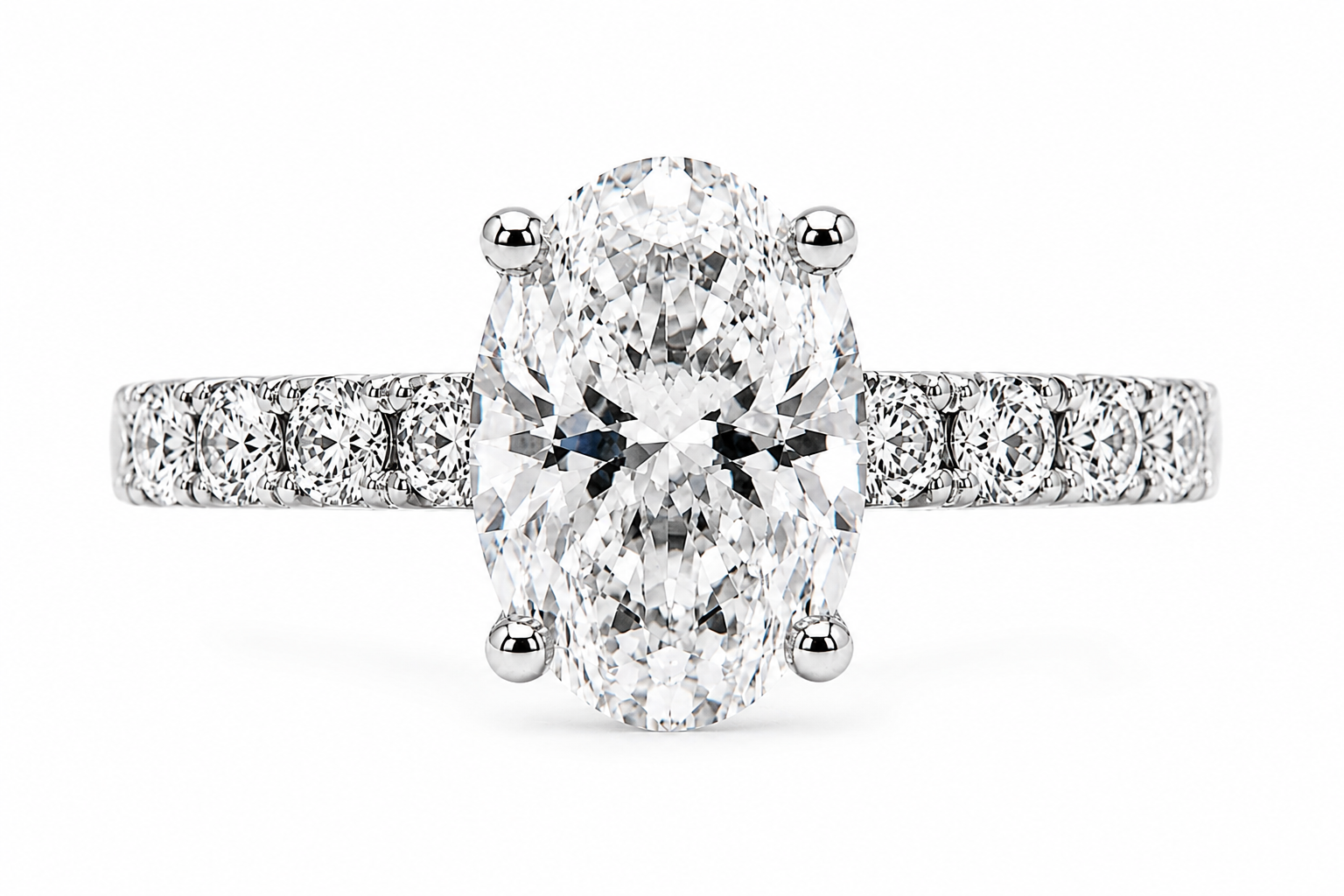 R03166 - 1.55 CTW Diamond Studded Gold Engagement Rings