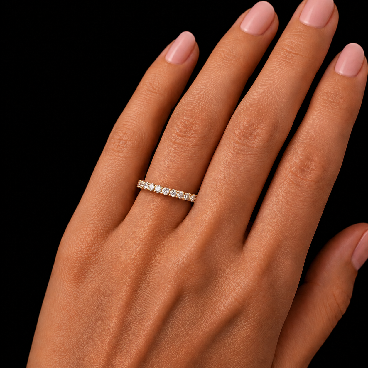 0.75 CTW Lab Grown Diamond Eternity Ring in 10K, 14K & 18K Gold | R03174