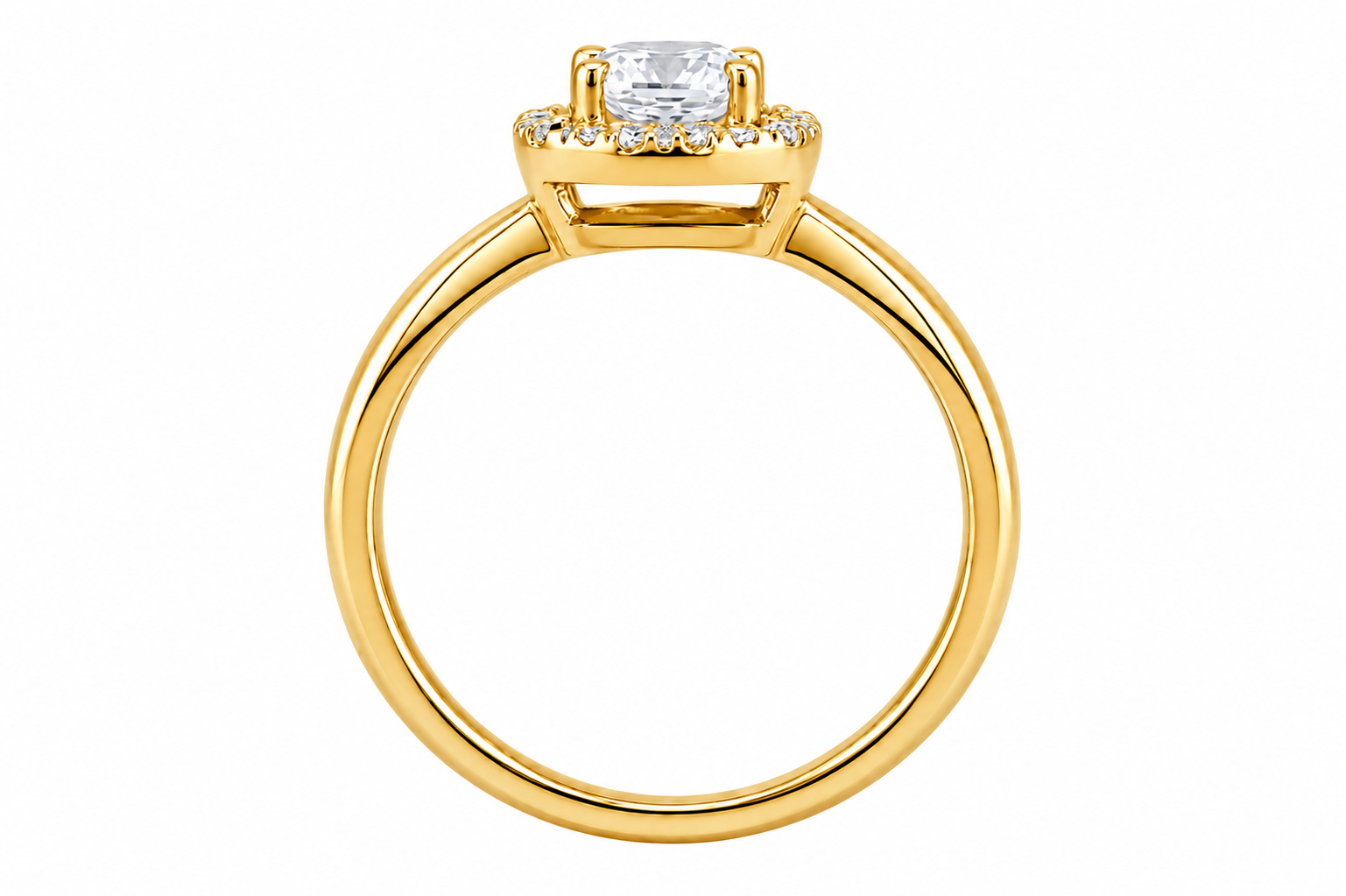 R03175 - 0.60 TCW Diamond Studded Gold Engagement Rings