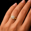 R03175 - 0.60 TCW Diamond Studded Gold Engagement Rings