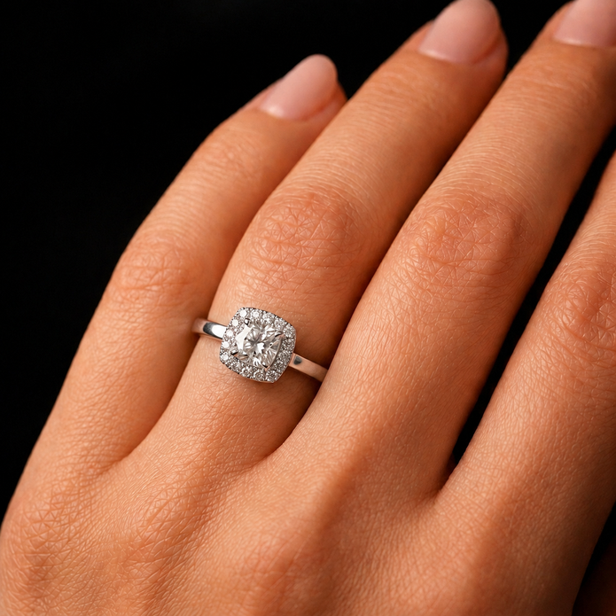 R03175 - 0.60 TCW Diamond Studded Gold Engagement Rings