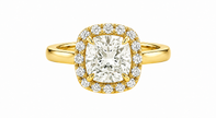 R03175 - 0.60 TCW Diamond Studded Gold Engagement Rings