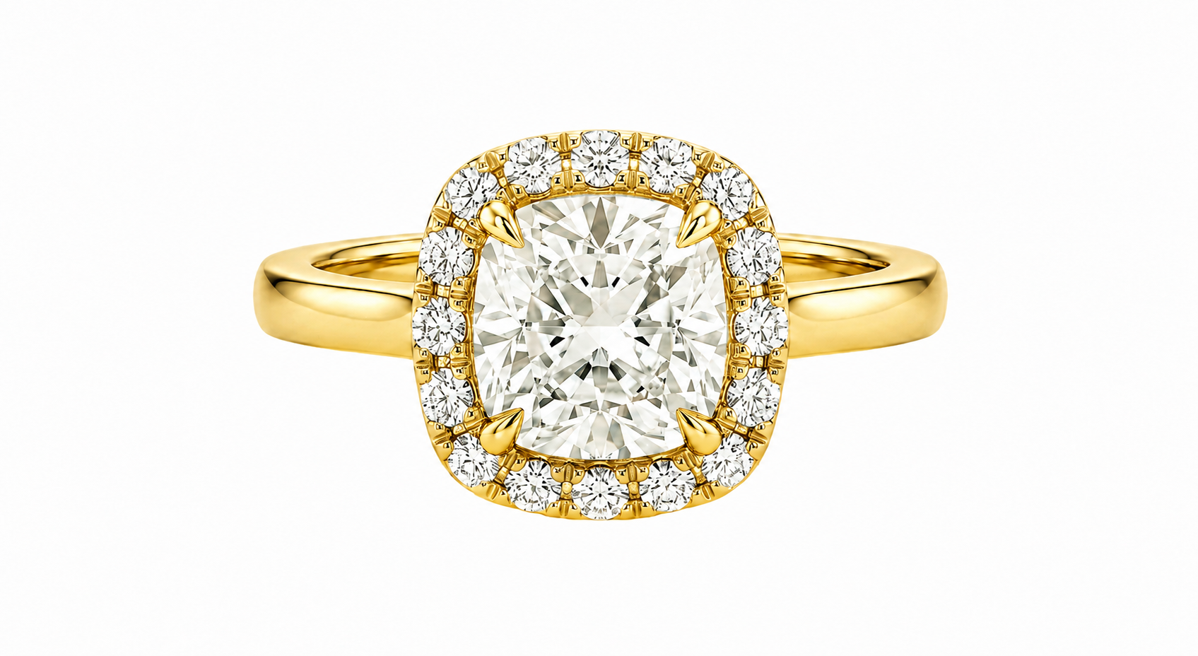 R03175 - 0.60 TCW Diamond Studded Gold Engagement Rings