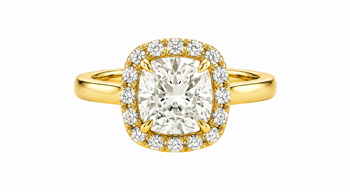 R03175 - 0.60 TCW Diamond Studded Gold Engagement Rings
