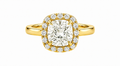 R03175 - 0.60 TCW Diamond Studded Gold Engagement Rings
