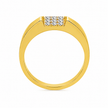 0.45 TCW Lab Grown Diamond Studded in 10K, 14K & 18K Gold Men’s Rings | R03178