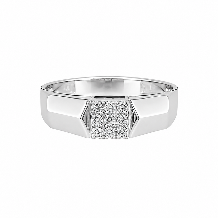 0.45 TCW Lab Grown Diamond Studded in 10K, 14K & 18K Gold Men’s Rings | R03178