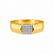 0.45 TCW Lab Grown Diamond Studded in 10K, 14K & 18K Gold Men’s Rings | R03178