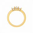 R04019 - 0.40 TCW Diamond Studded Gold Daily Were Rings