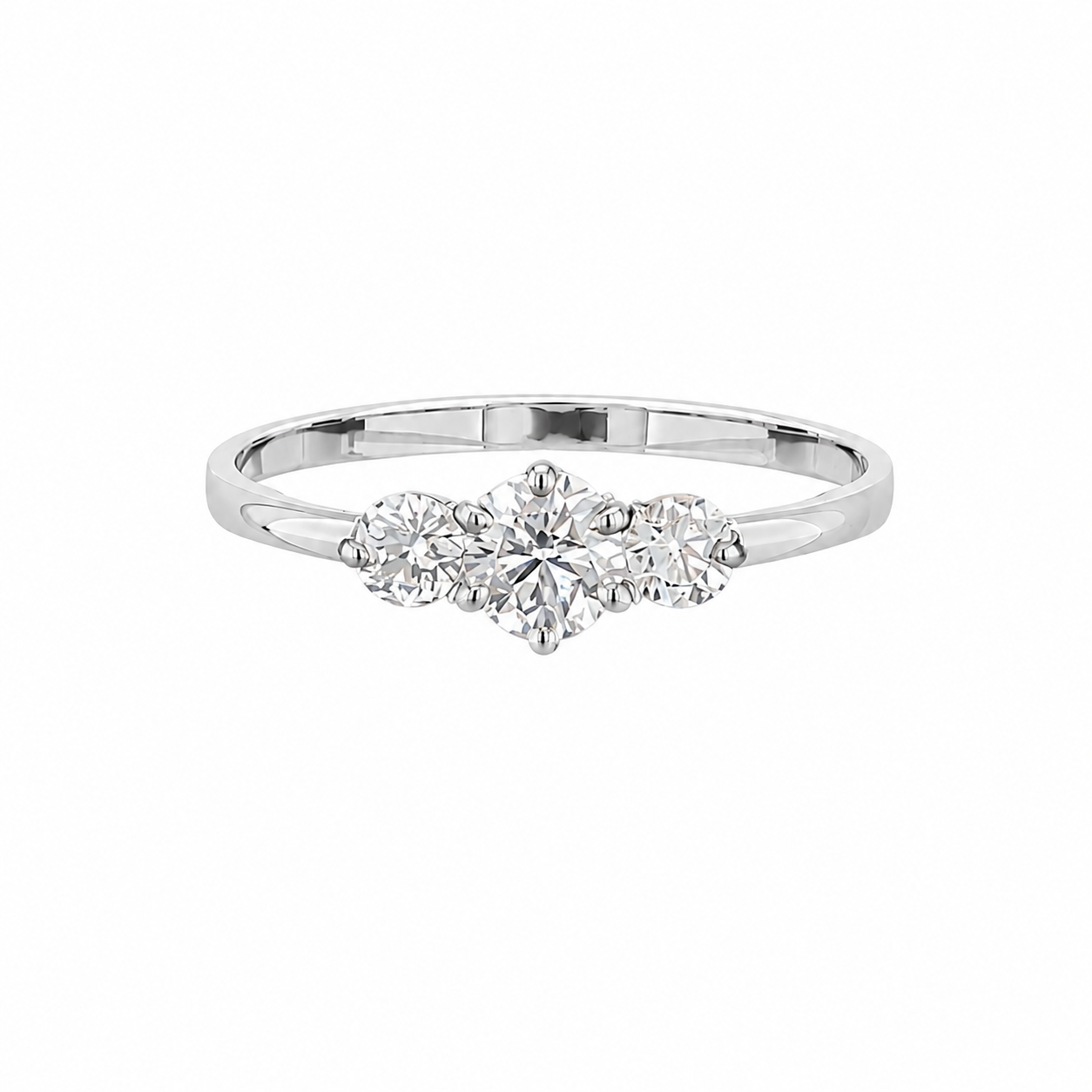 R04019 - 0.40 TCW Diamond Studded Gold Daily Were Rings