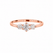 R04019 - 0.40 TCW Diamond Studded Gold Daily Were Rings