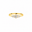 R04019 - 0.40 TCW Diamond Studded Gold Daily Were Rings