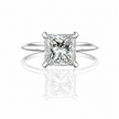 R04045 - 1.55 TCW Diamond Studded Gold Solitaire Ring