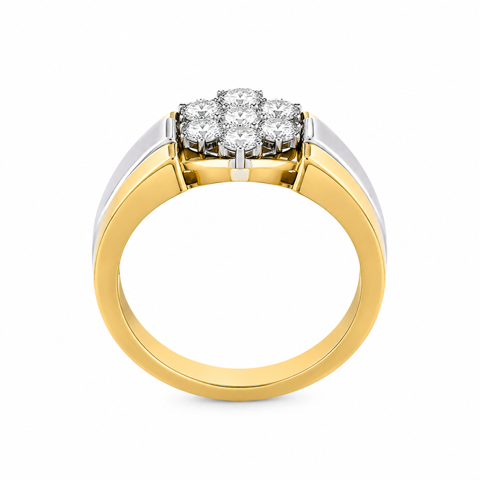 0.40 CTW Lab Grown Diamond Studded in 10K, 14K & 18K Gold Men’s Rings | R04048